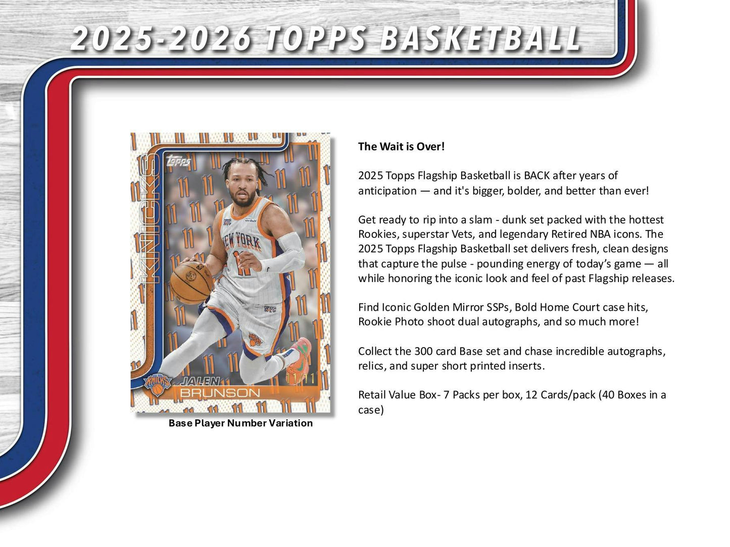 2025-26 Topps Basketball 7-Pack Blaster Box | Columbia Sports Cards