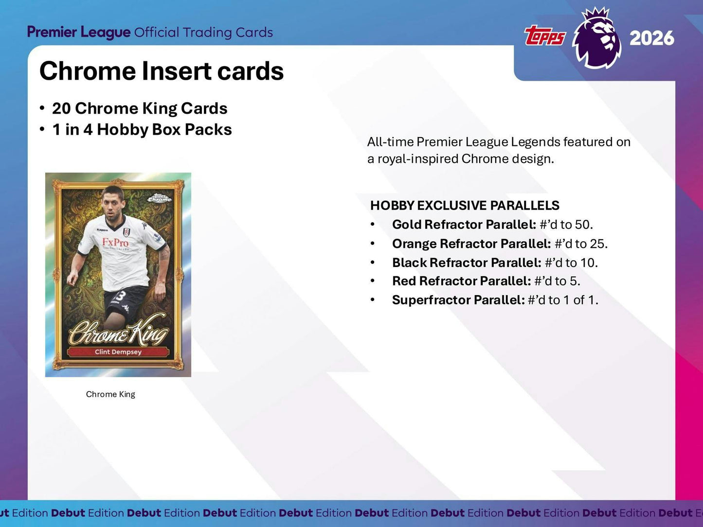 2025 - 26 Topps Premier League EPL Soccer Hobby Box | Columbia Sports Cards - Columbia Hobby - Sports Card Boxes - Toploaders - Card Savers