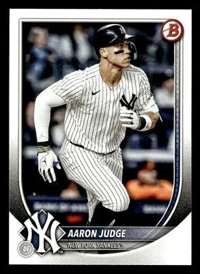 2025 Bowman Aaron Judge baseball card showcasing aaron judge baseball memorabilia