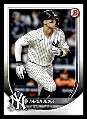2025 Bowman Aaron Judge Baseball Card featuring Aaron Judge for collectors