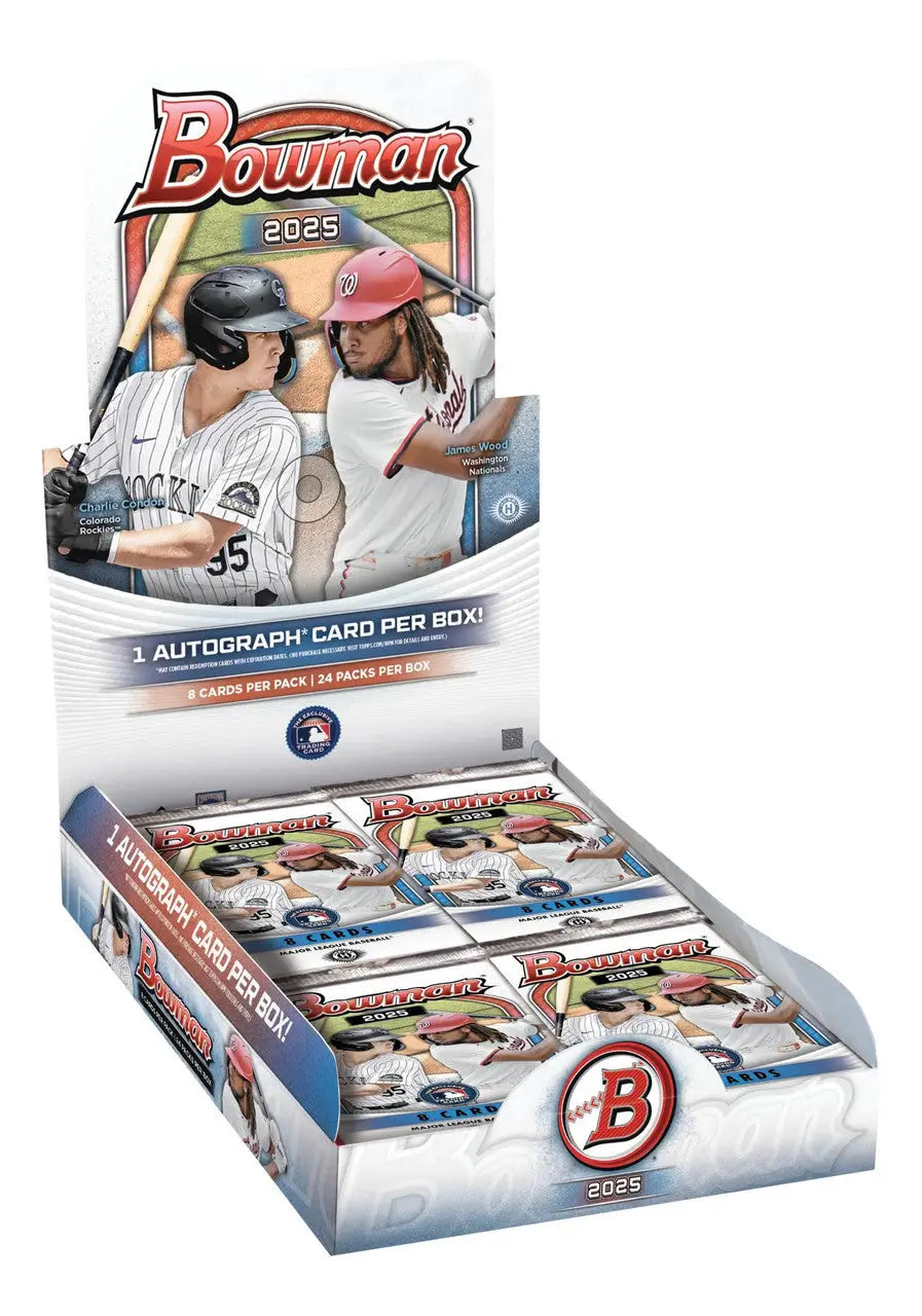 2025 Bowman Baseball Cards Hobby Box with Chrome Prospect featuring Bowman baseball cards