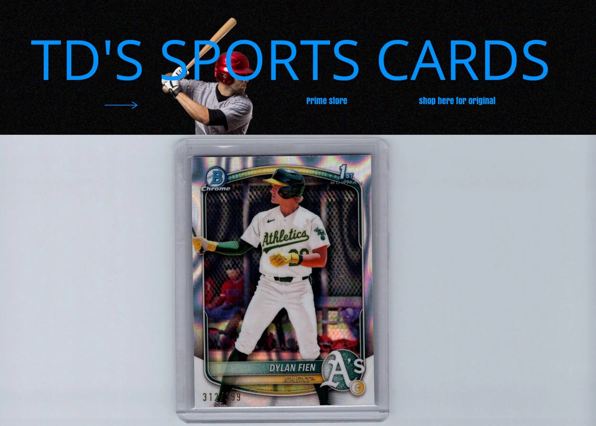 Dylan Fien Chrome baseball card 2025 Bowman Lava Refractor prospects image