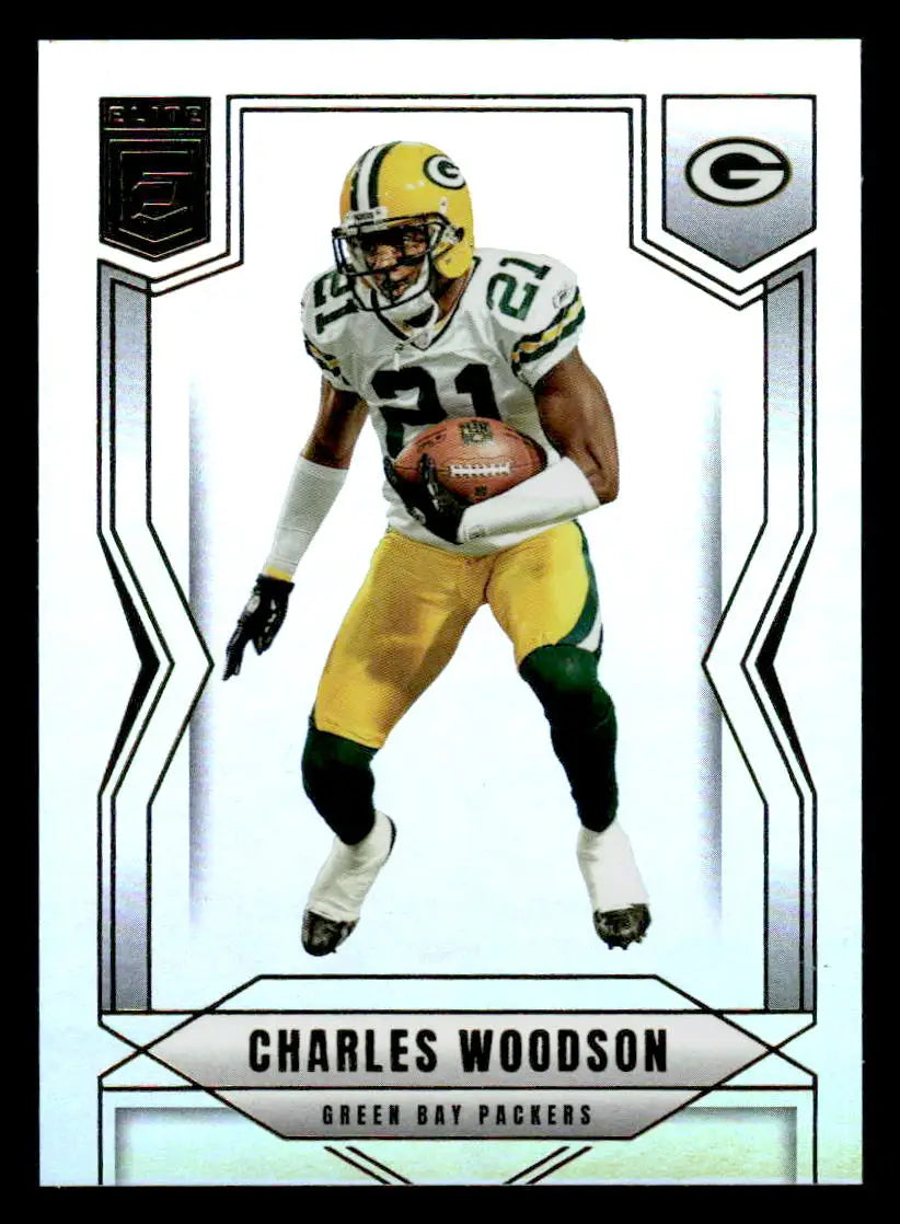 Charles Woodson Green Bay Packers football card from Donruss Elite 2025 series