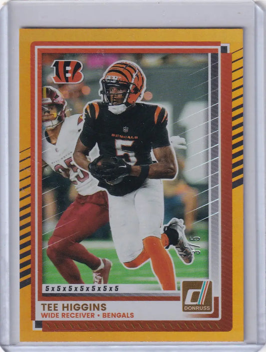 2025 Panini Donruss 3/5 #15 Tee Higgins - Cincinnati Bengals