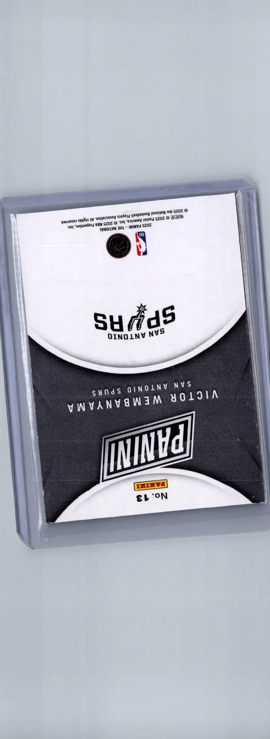 Victor Wembanyama Panini National Convention Silver trading card from 2025 Panini National Convention