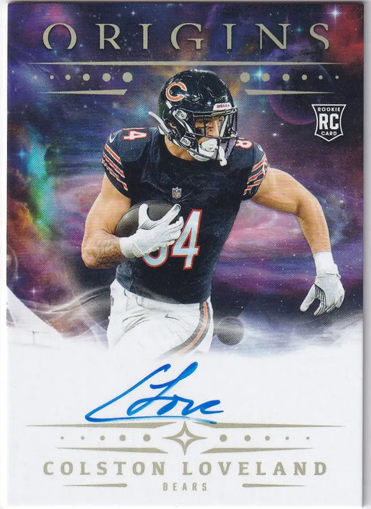 2025 Panini Origins Auto #RA-CLO Colston Loveland - Chicago Bears