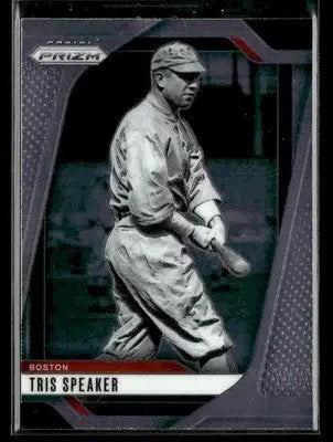 Baseball trading card of Tris Speaker from Panini Prizm Boston Red Sox collection