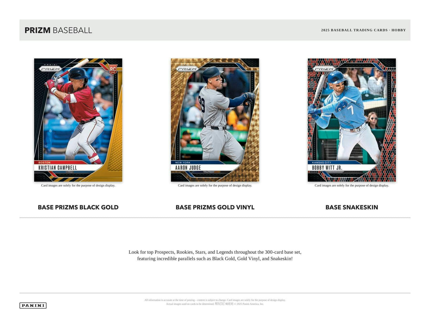 2025 Panini Prizm Baseball Hobby Box | Columbia Sports Cards