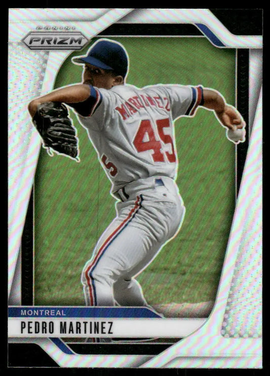 Baseball trading card of Pedro Martinez from 2025 Panini Prizm Baseball series