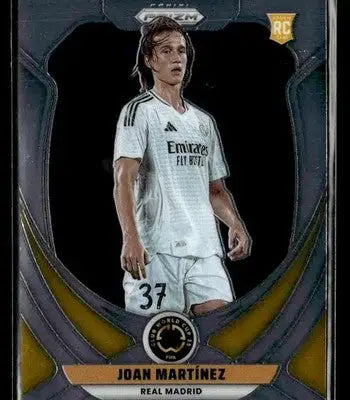Soccer trading card of Joan Martínez from Real Madrid in Panini Prizm FIFA Club World Cup