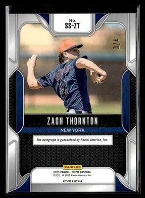 2025 Panini Prizm Zach Thornton Gold Shimmer FOTL baseball card front view