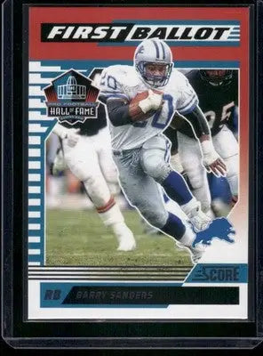 2025 Panini Score First Ballot Barry Sanders #8 Football - Trading Card