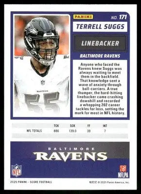 2025 Panini Score Terrell Suggs #171 Football - Sports Trading Card