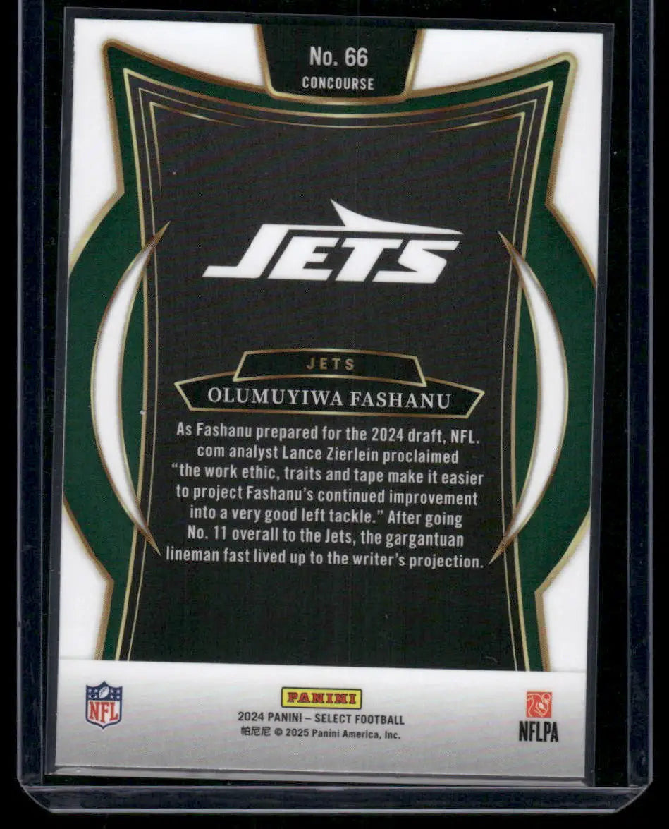 2025 Panini Select Football Olumuyiwa Fashanu #66 Concourse RC Football - Football Card