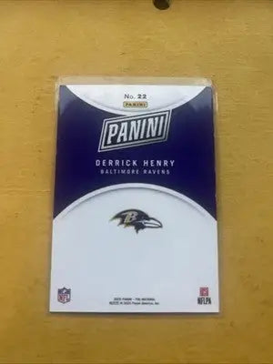 Derrick Henry Baltimore Ravens Panini trading card from 2025 National Silver Pack