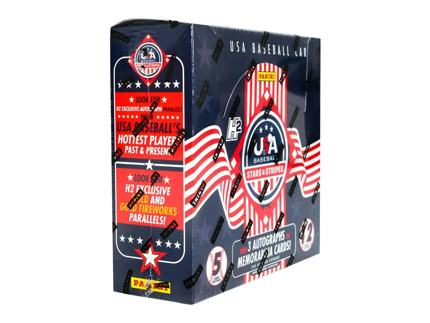 2025 Panini USA Stars & Stripes Baseball H2 Box with USA Baseball national team trading cards