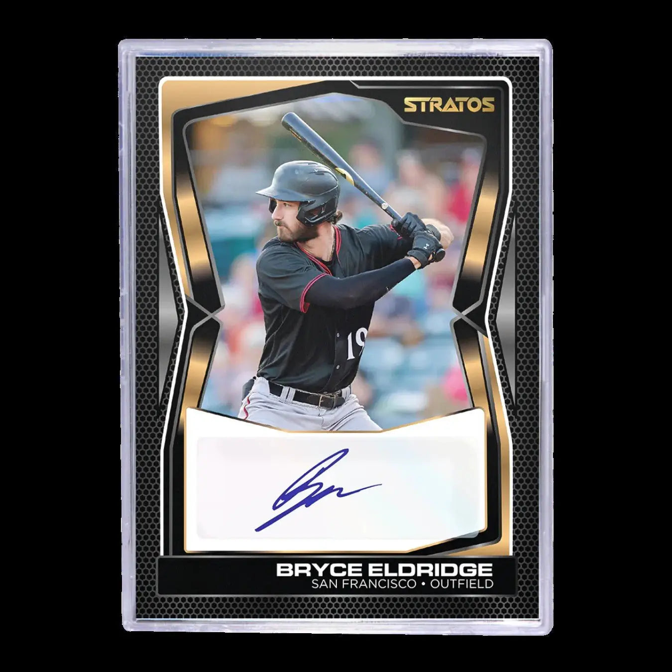 Bryce Eldridge autographed baseball card from 2025 Pulse Stratos Baseball Hobby Box