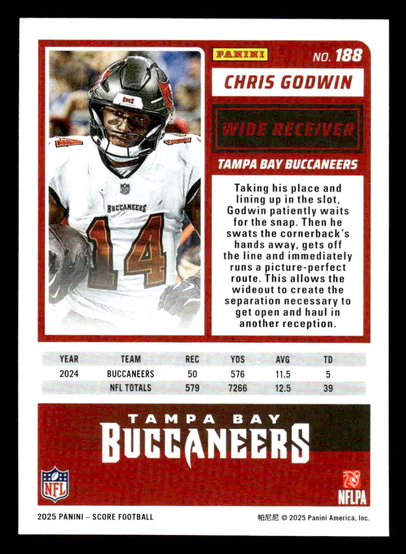 2025 Score-A-Treat Chris Godwin Tampa Bay Buccaneers football trading card