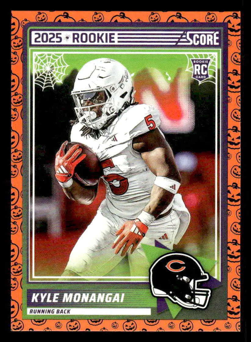 2025 Score-A-Treat Kyle Monangai rookie football trading card Chicago Bears collectible