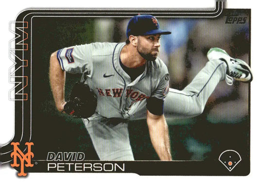 David Peterson baseball card from 2025 Topps #131 New York Mets collection
