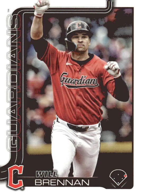Will Brennan Cleveland Guardians baseball card from 2025 Topps #240 NM-MT