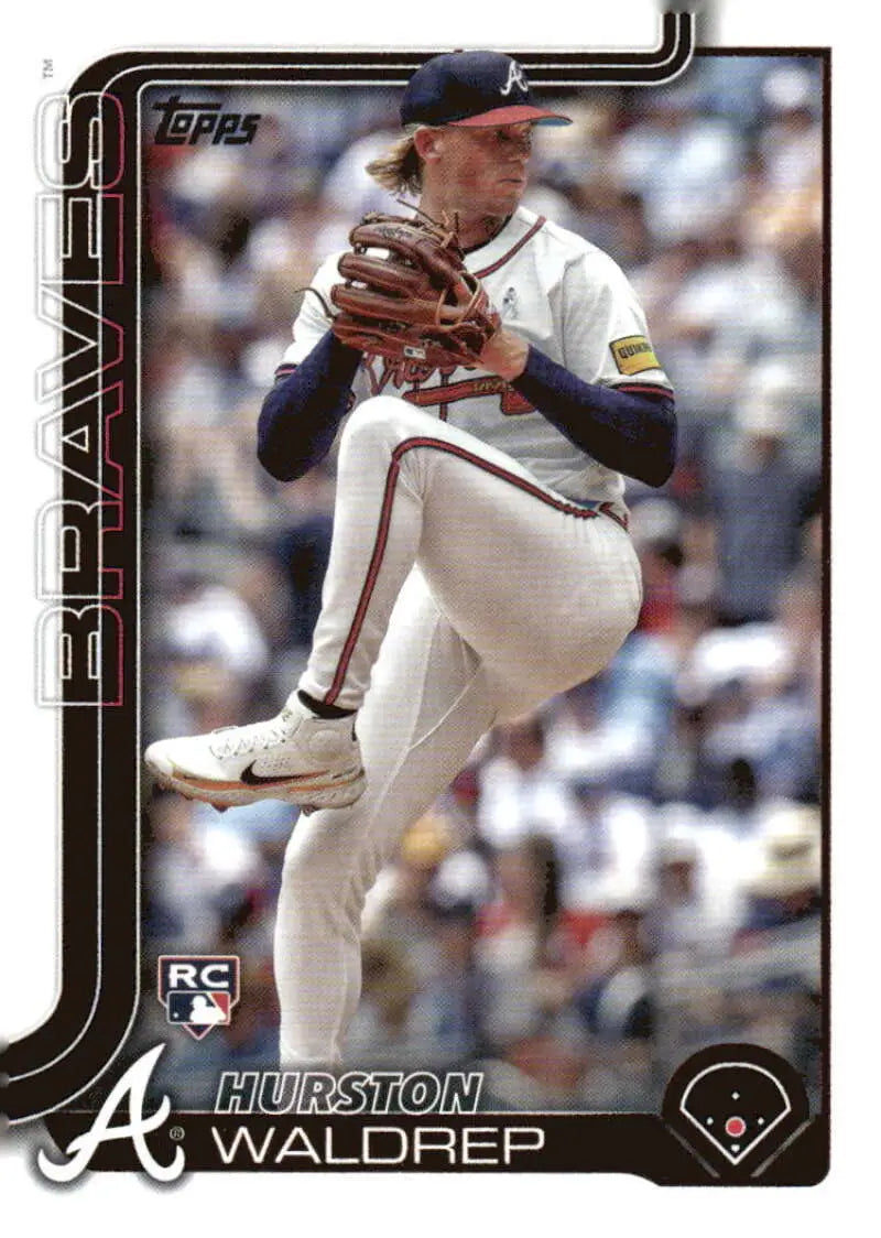 Hurston Waldrep baseball card 2025 Topps Atlanta Braves rookie card NM-MT