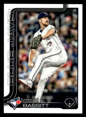 Baseball trading card of Chris Bassitt in Toronto Blue Jays uniform for 2025 Topps #267