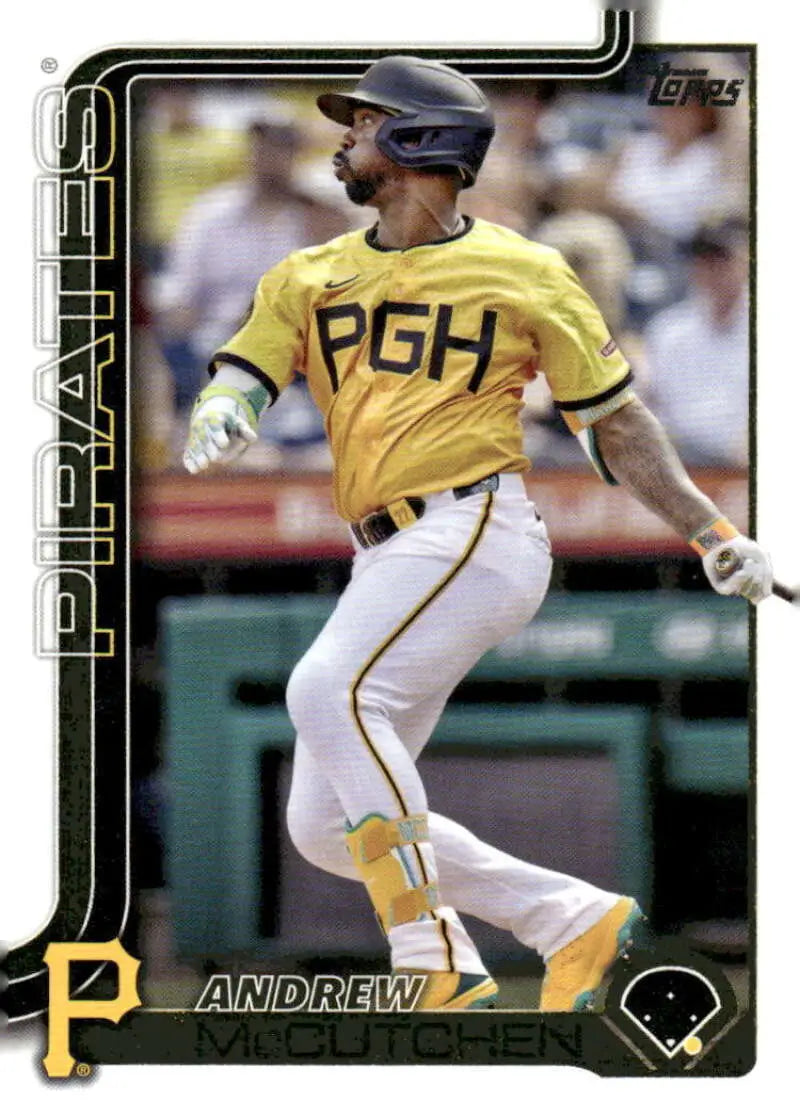 2025 Topps Andrew McCutchen baseball card featuring Pittsburgh Pirates player in NM-MT condition