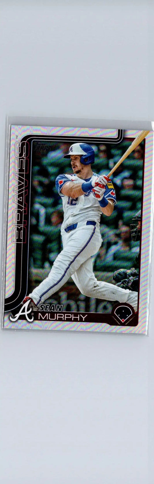Austin Riley baseball card from 2025 Topps #642 Sean Murphy Holo Foil featuring Sean Murphy holo