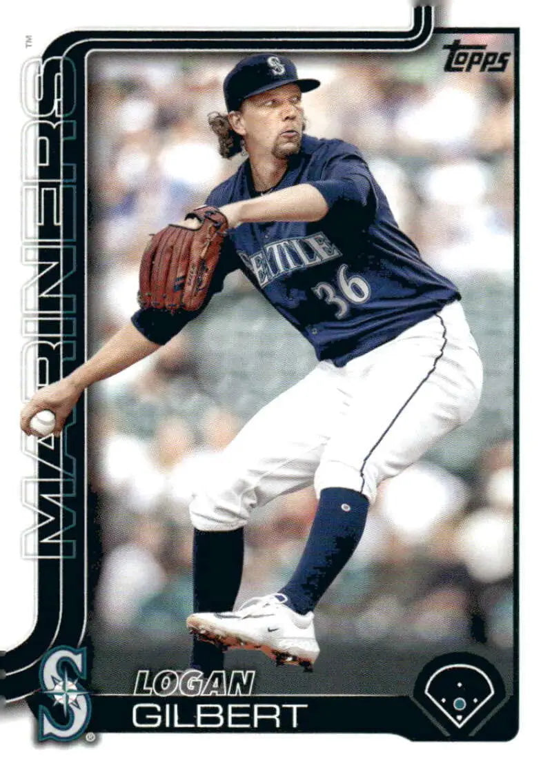 Logan Gilbert baseball card 2025 Topps #66 NM-MT Seattle Mariners collectible
