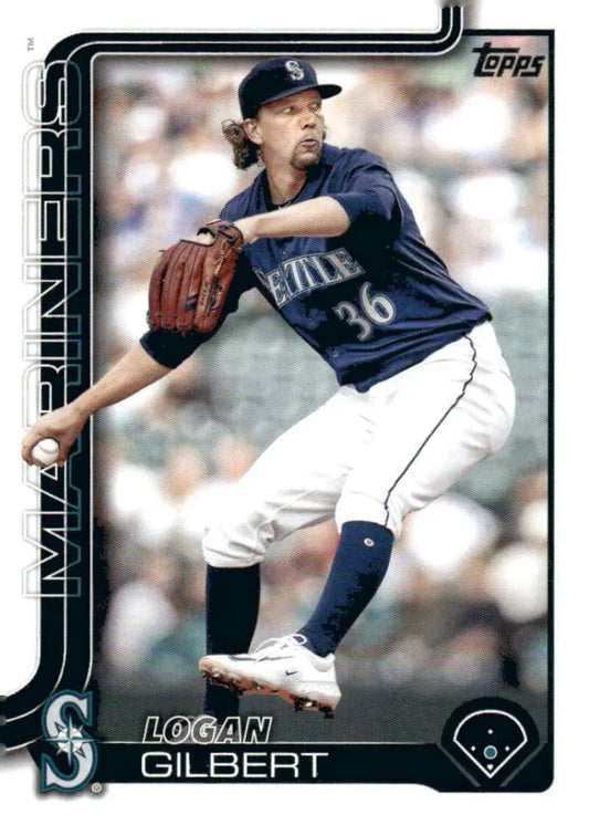 Logan Gilbert baseball card 2025 Topps #66 NM-MT Seattle Mariners collectible