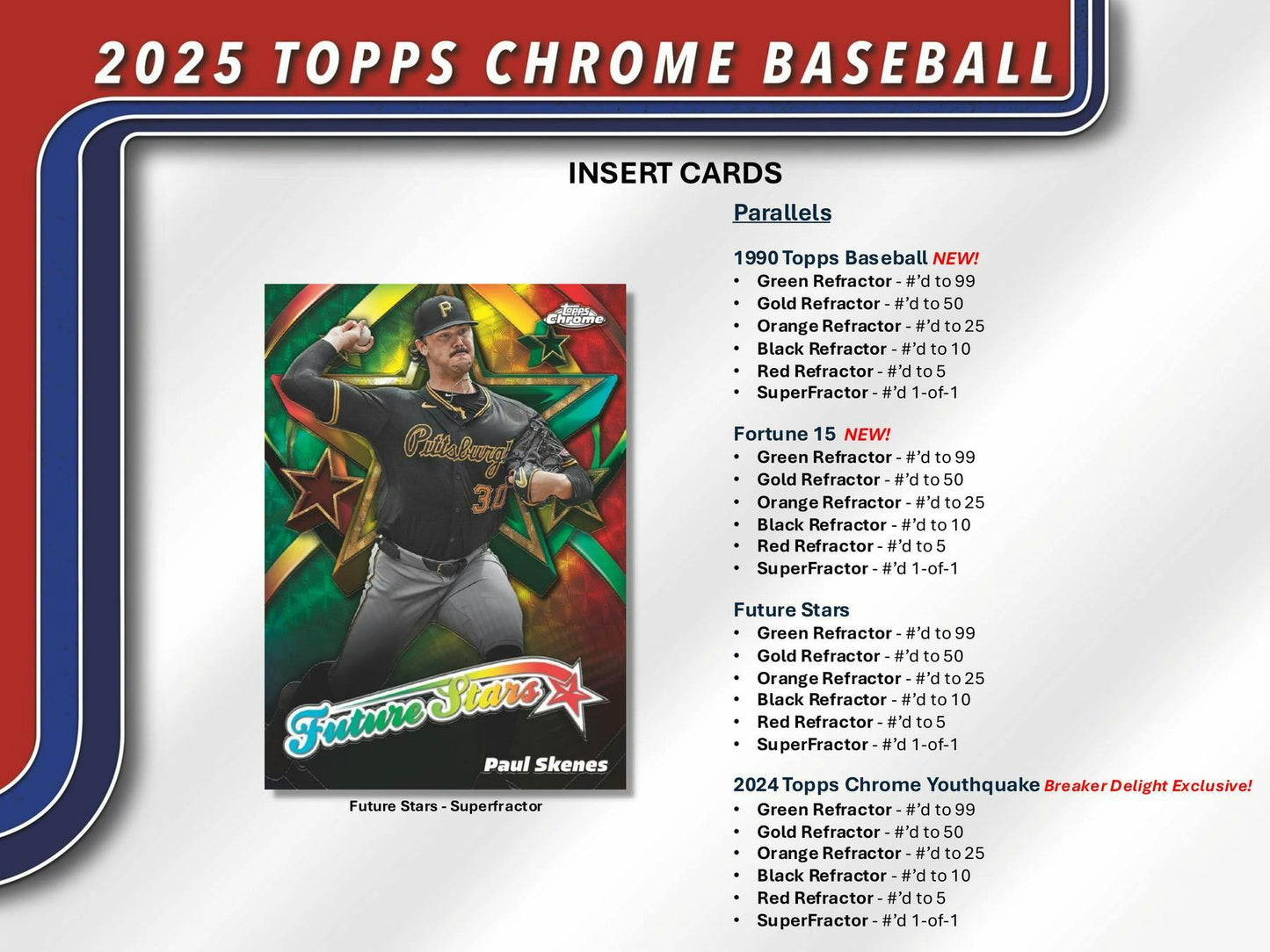 2025 Topps Chrome Baseball Breaker's Delight Box | Columbia Sports Cards