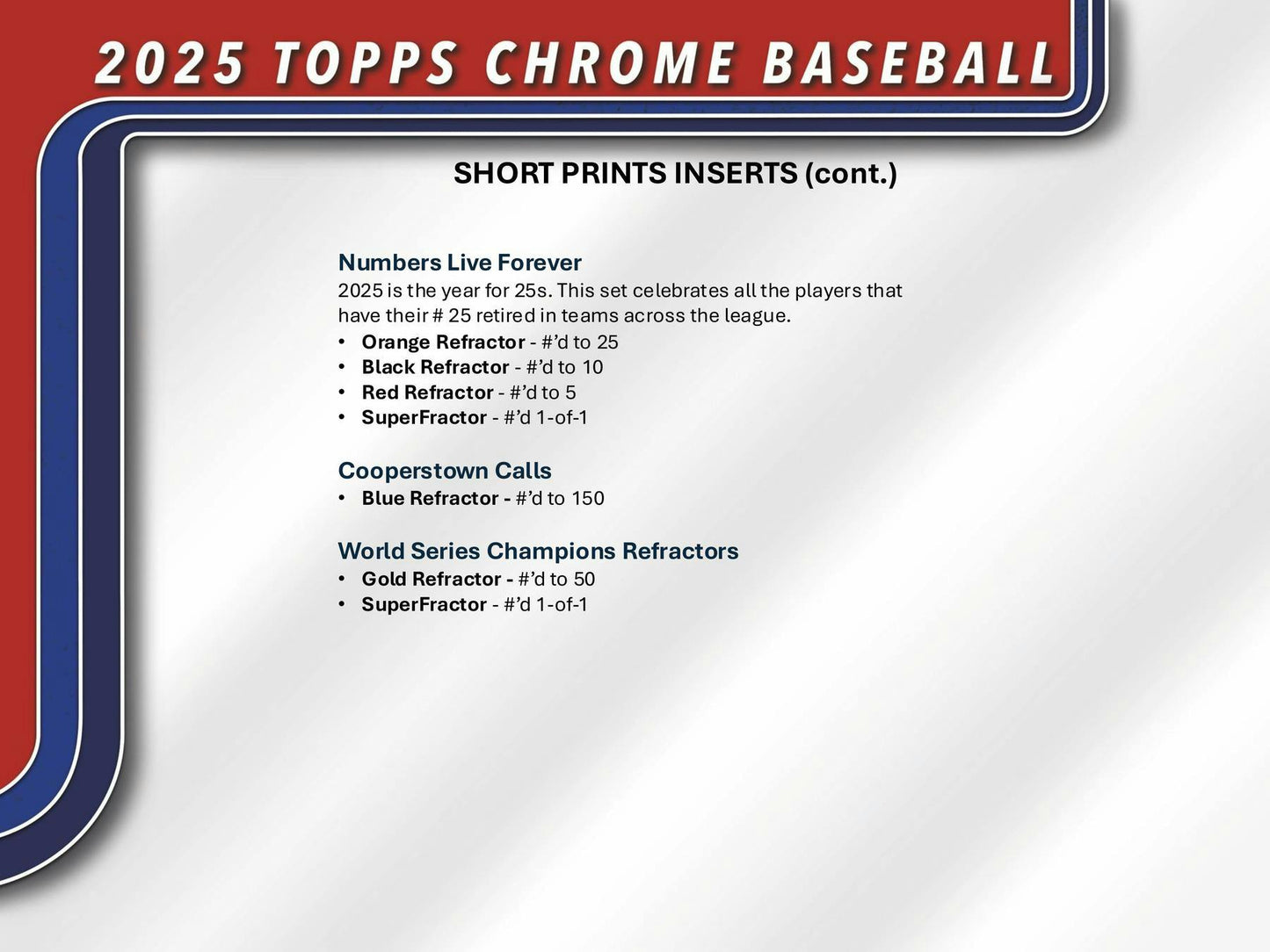 2025 Topps Chrome Baseball Hobby Box | Columbia Sports Cards & More
