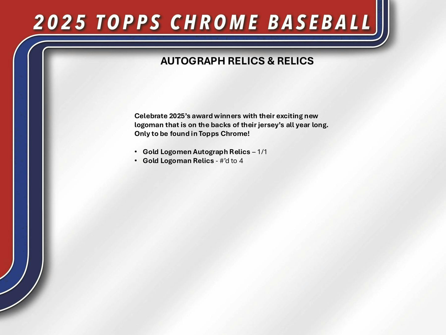 2025 Topps Chrome Baseball Hobby Box | Columbia Sports Cards & More