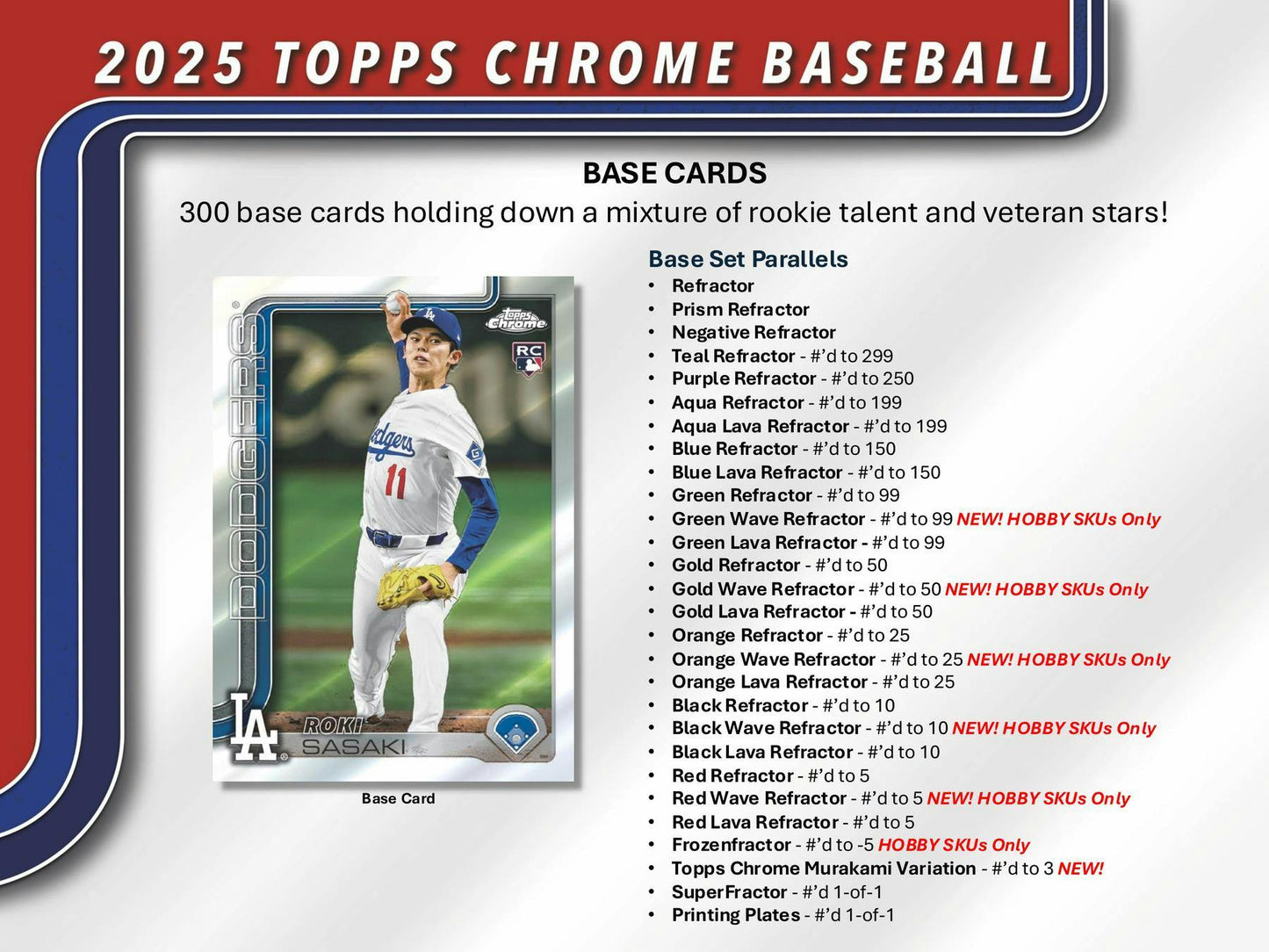 2025 Topps Chrome Baseball Hobby Box | Columbia Sports Cards & More