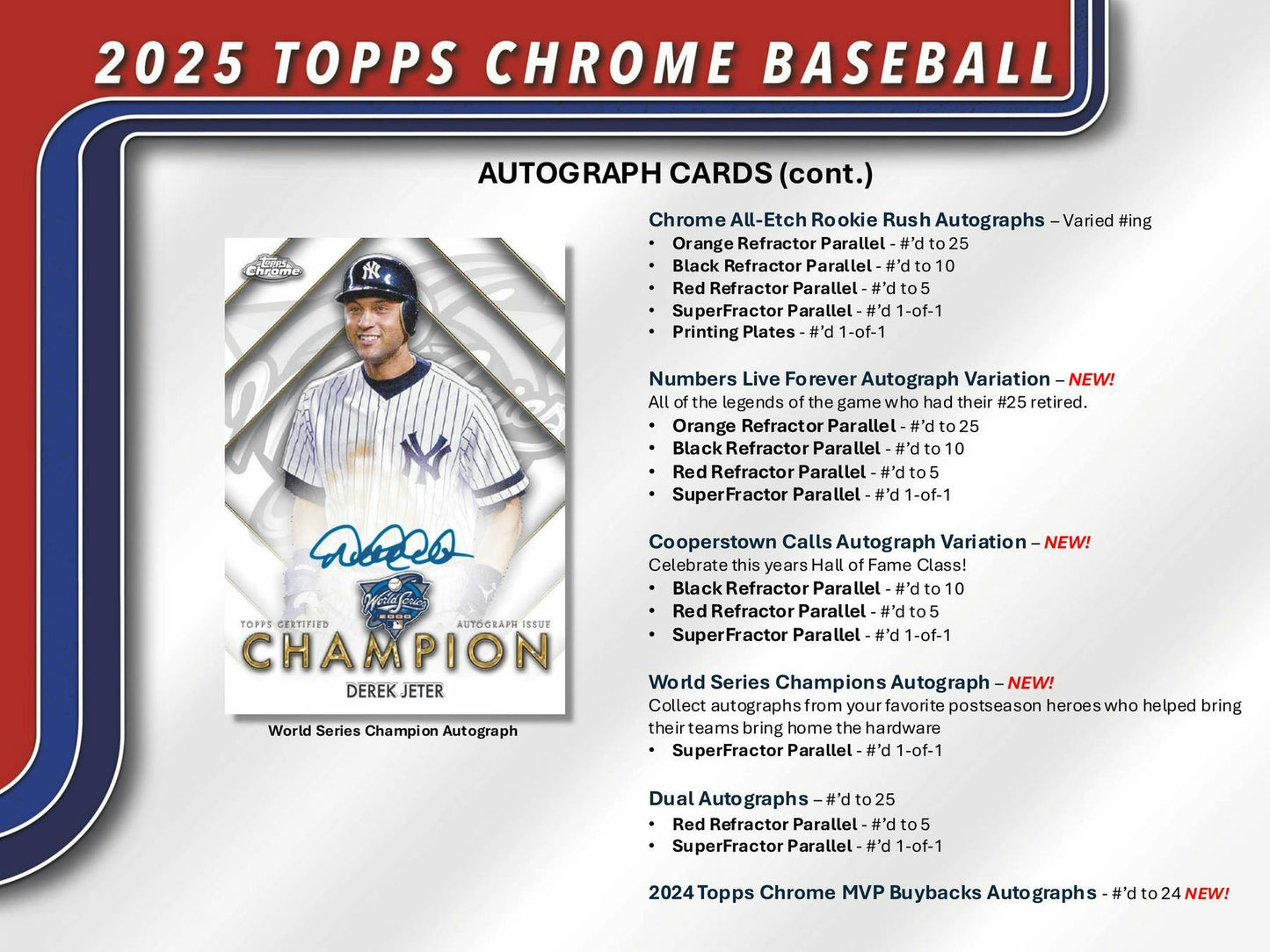 2025 Topps Chrome Baseball Hobby Box | Columbia Sports Cards & More