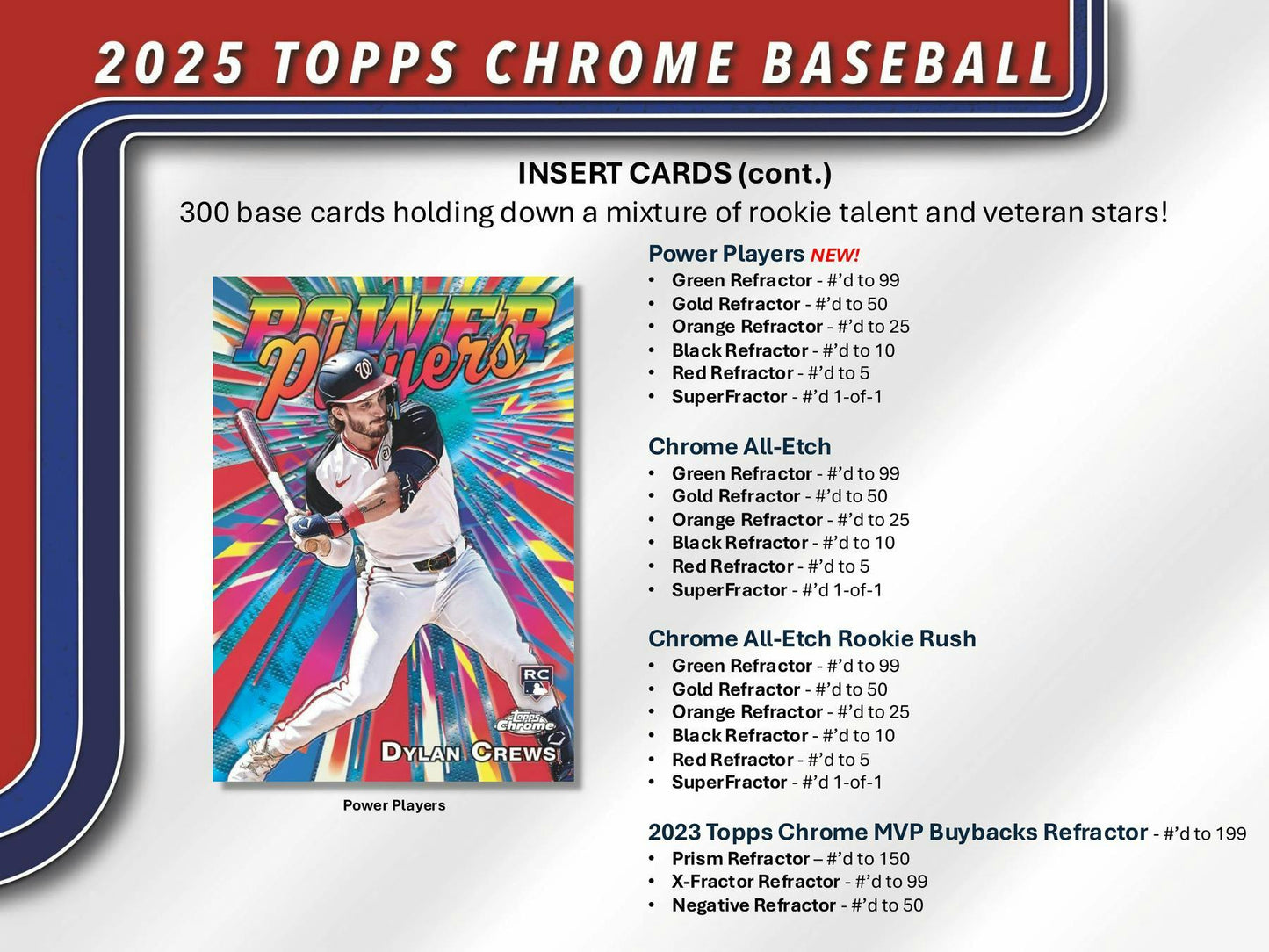 2025 Topps Chrome Baseball Hobby Box | Columbia Sports Cards & More