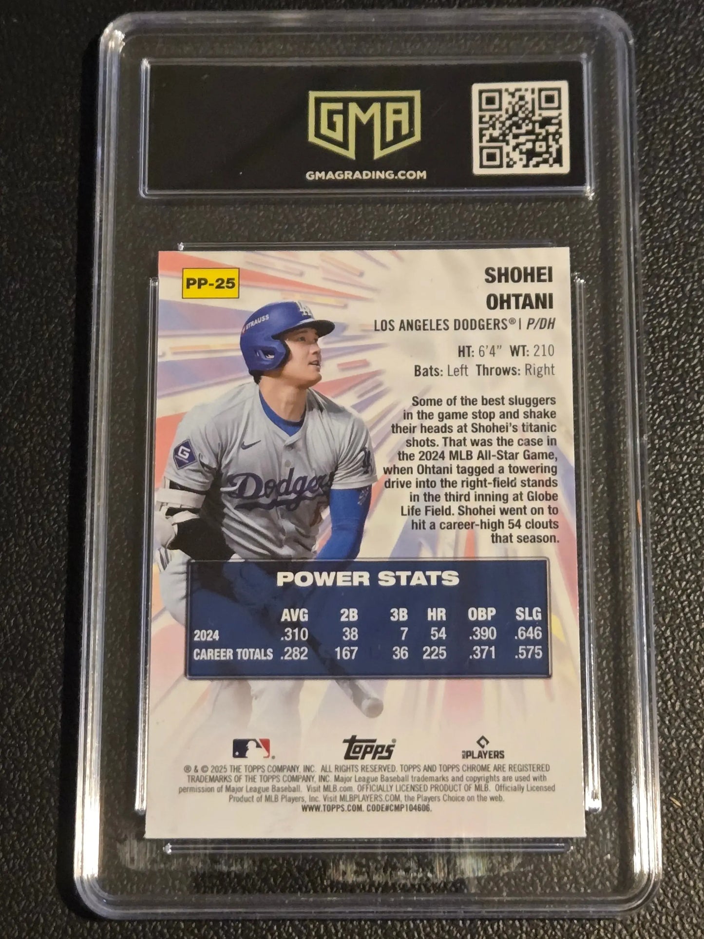 2025 Topps Chrome #PP-25 Shohei Ohtani Power Players GMA 10 - Trading Card