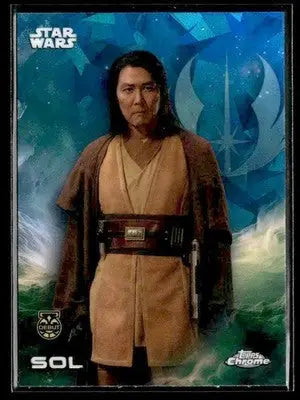 2025 Topps Chrome Sapphire Edition Star Wars #171 Sol Debut