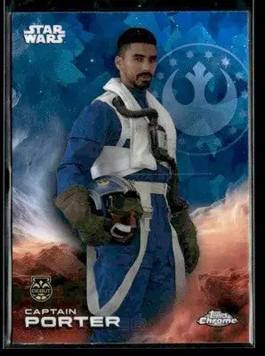 2025 Topps Chrome Sapphire Edition Star Wars #20 Captain Porter Debut