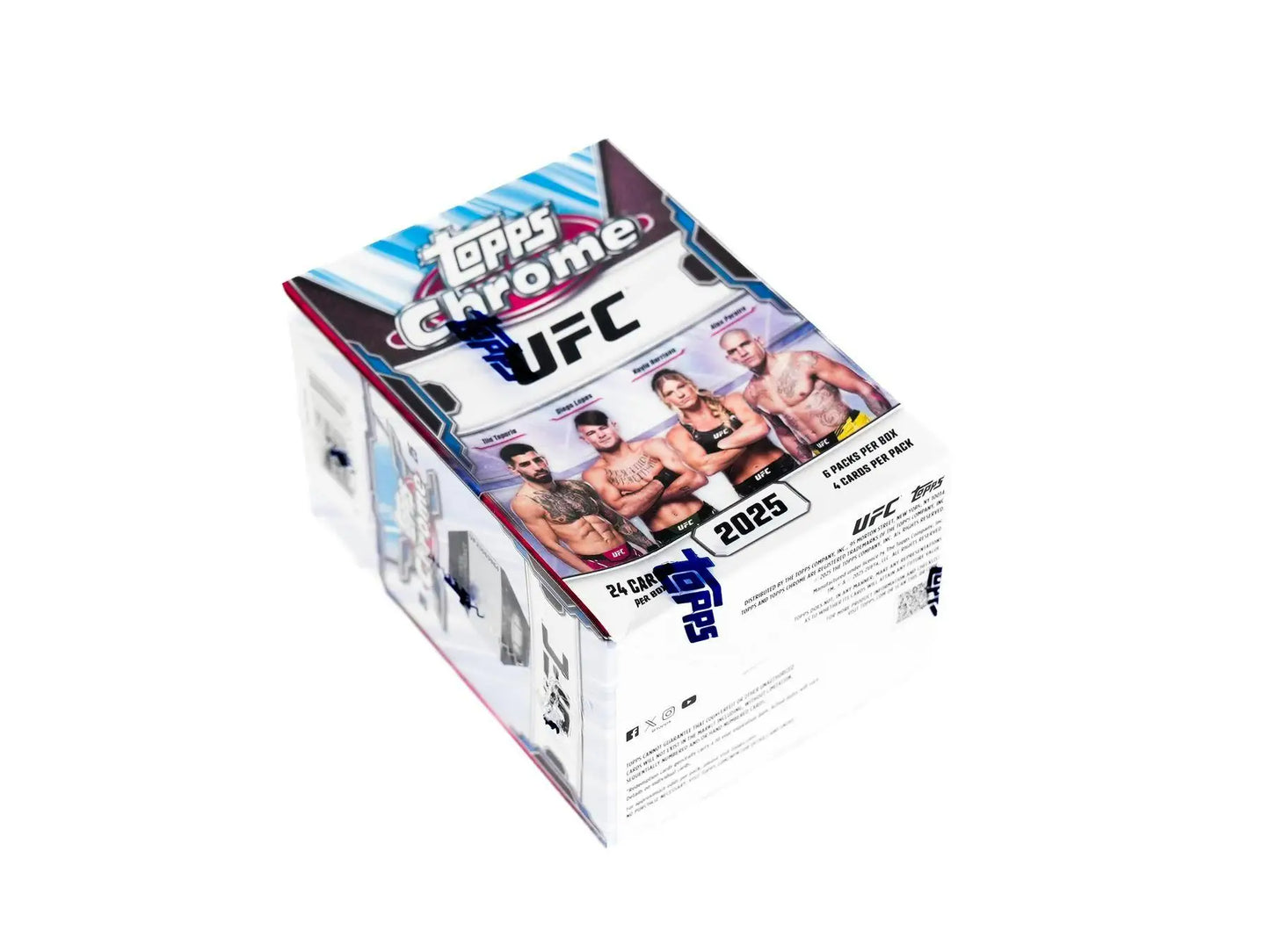 2025 Topps Chrome UFC blaster box featuring Topps Chrome UFC trading cards