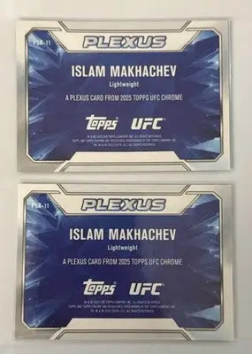 2025 Topps Chrome UFC Plexus Islam Makhachev trading cards chrome UFC Plexus refractors