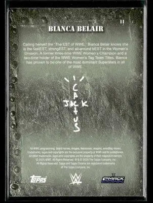 2025 Topps Chrome WWE x Cactus Jack #11 Bianca Belair