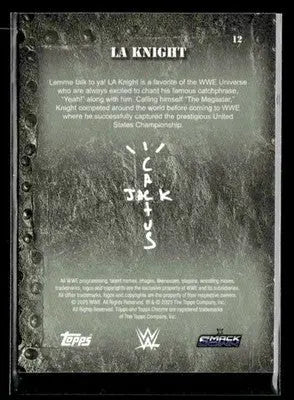 2025 Topps Chrome WWE x Cactus Jack #12 LA Knight