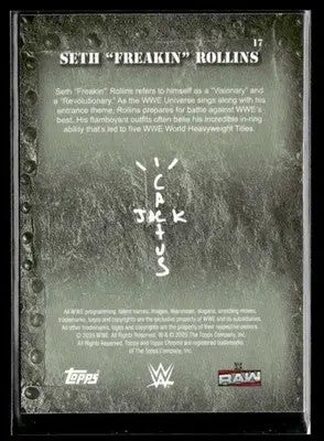 2025 Topps Chrome WWE x Cactus Jack #17 Seth ’Freakin’ Rollins