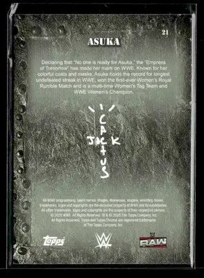 2025 Topps Chrome WWE x Cactus Jack #21 Asuka