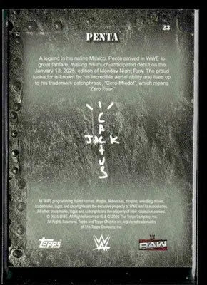 2025 Topps Chrome WWE x Cactus Jack #23 Penta