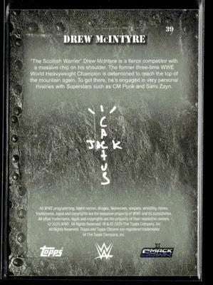 2025 Topps Chrome WWE x Cactus Jack #39 Drew McIntyre