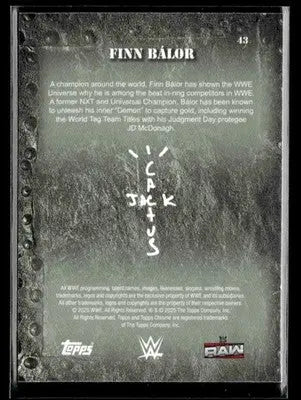 2025 Topps Chrome WWE x Cactus Jack #43 Finn Bálor