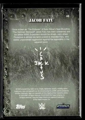 2025 Topps Chrome WWE x Cactus Jack #48 Jacob Fatu